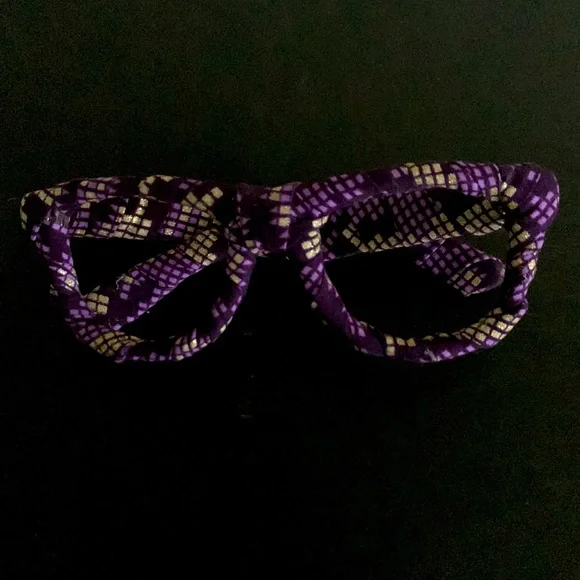 Purple One Size Fabric Covered Lenseless Frame - Picture 2 of 5